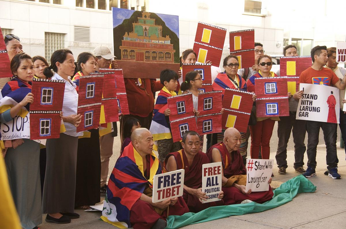 Larung Gar protest